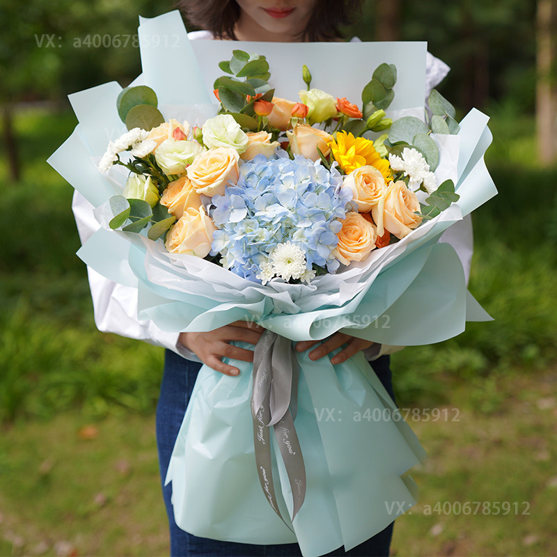 【毕业季-爱的光芒】花店送花上门13枝混搭花束生日鲜花生日礼物