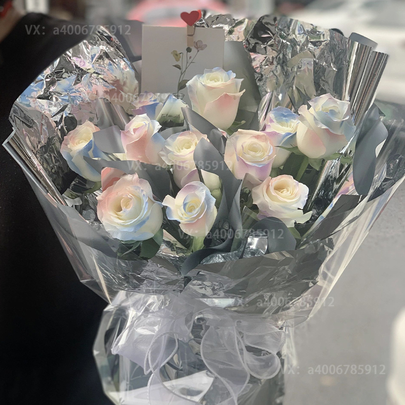 【星河万里】生日花束生日礼物花店送花上门人鱼姬喷色玫瑰11朵送女友表白鲜花小众高颜值网红款