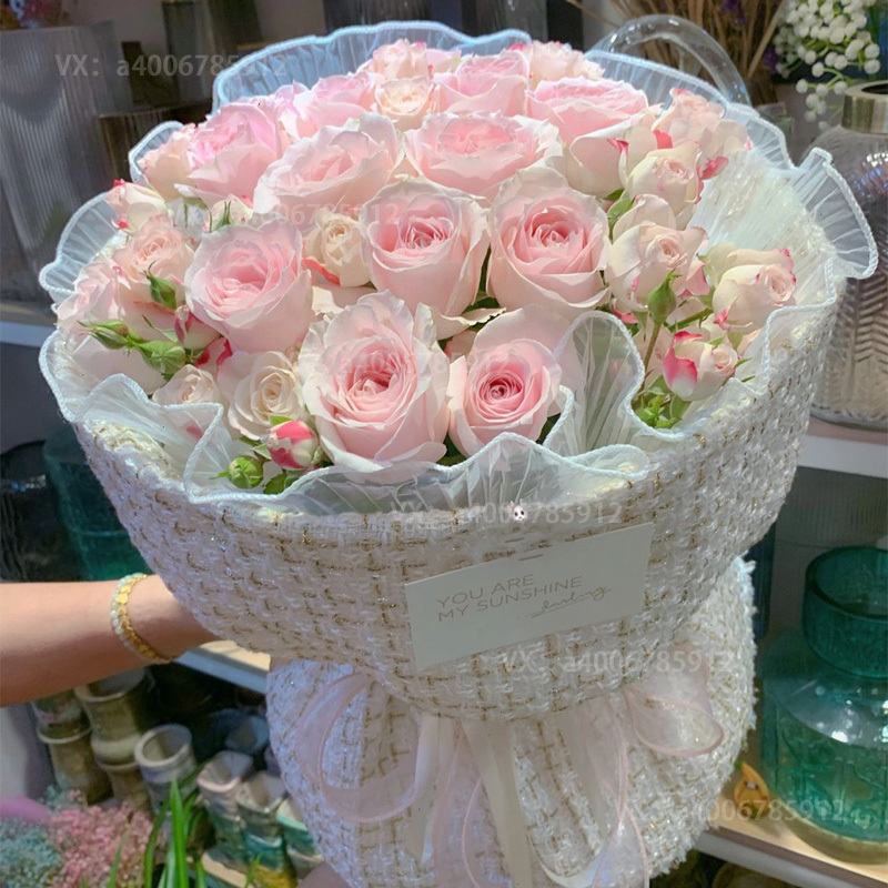 【爱的小幸运】花店送花上门19朵粉玫瑰生日礼物玫瑰花生日鲜花七夕节鲜花