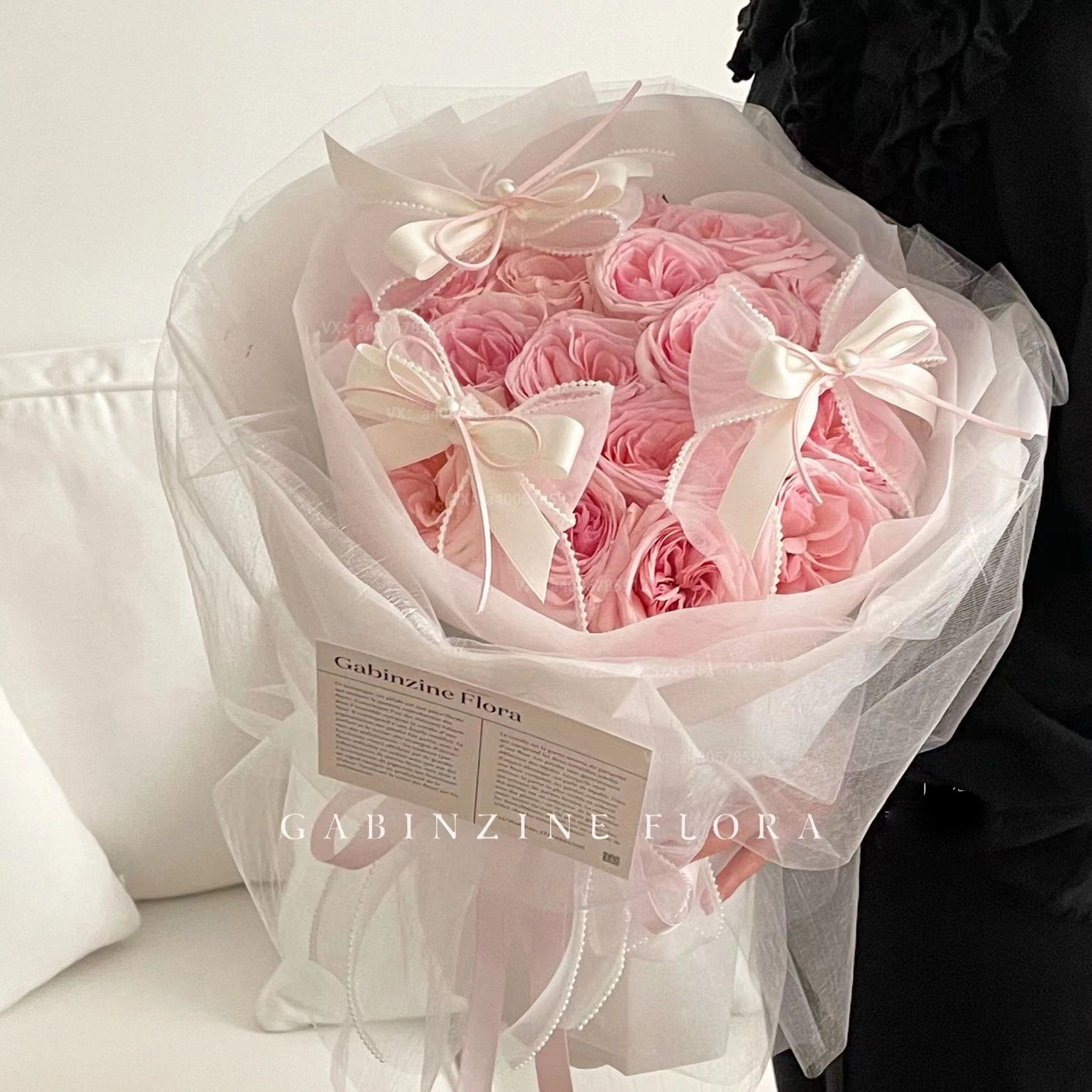 【梦的伊始】33朵粉玫瑰花束生日鲜花俄式花束花店送花上门生日礼物花店鲜花配送