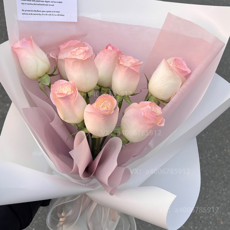 【心有所属】生日礼物9枝喷色玫瑰送闺蜜送朋友送女友生日鲜花花店送花上门