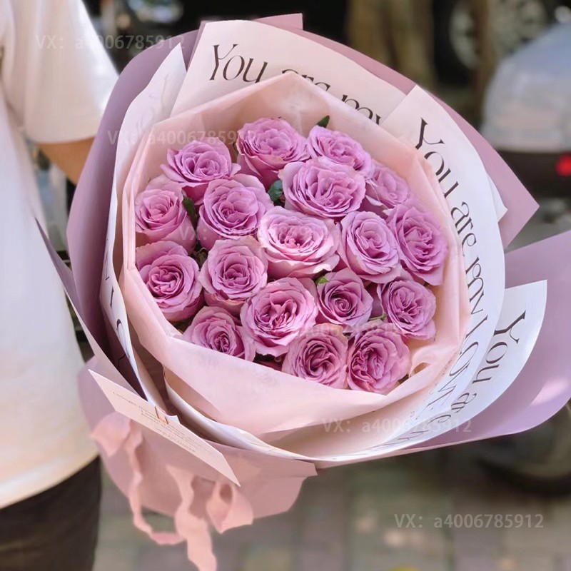【无所替代】19朵紫玫瑰送女友生日礼物表白鲜花玫瑰花束生日鲜花网红网红花束花店送花上门