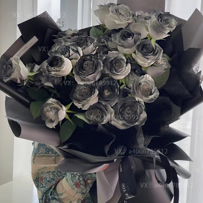 【爱不落俗】33枝黑玫瑰黑骑士玫瑰送男生日礼物玫瑰之恋送花外卖xianhua花店送花上门