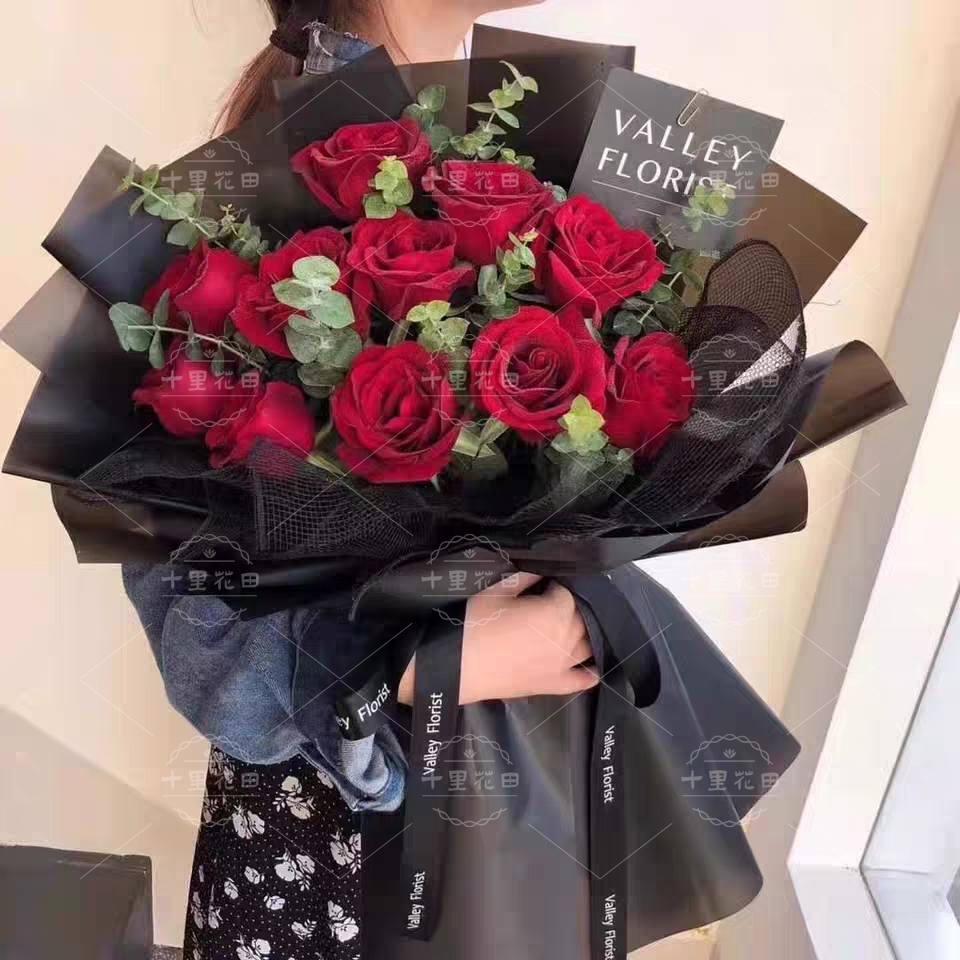 【一往情深】11朵红玫瑰鲜花花束浪漫鲜花情人节鲜花送老婆送女友送花朋友生日花店送花上门