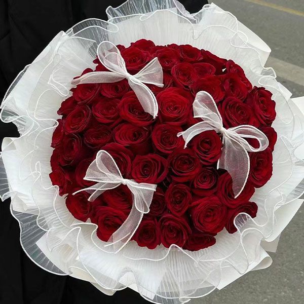 【爱意表达】生日礼物33朵红玫瑰生日鲜花玫瑰花束花店送花上门