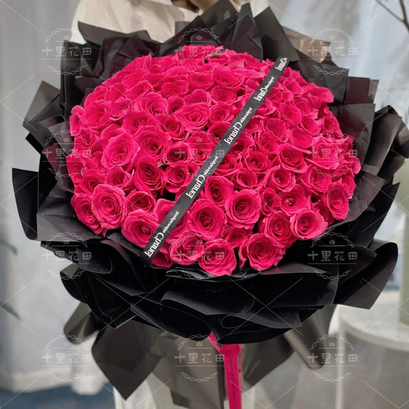 【你就是浪漫本身】生日礼物99枝弗洛伊德玫瑰花店送花上门生日鲜花女士花店鲜花配送